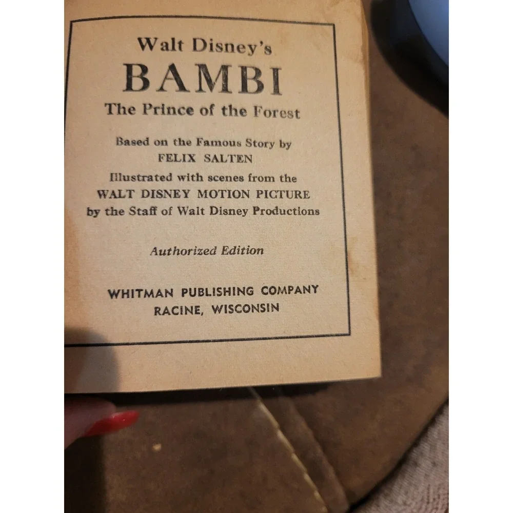 BAMBI Walt Disney 1469 VG, Better Big Little Books Whitman 1942